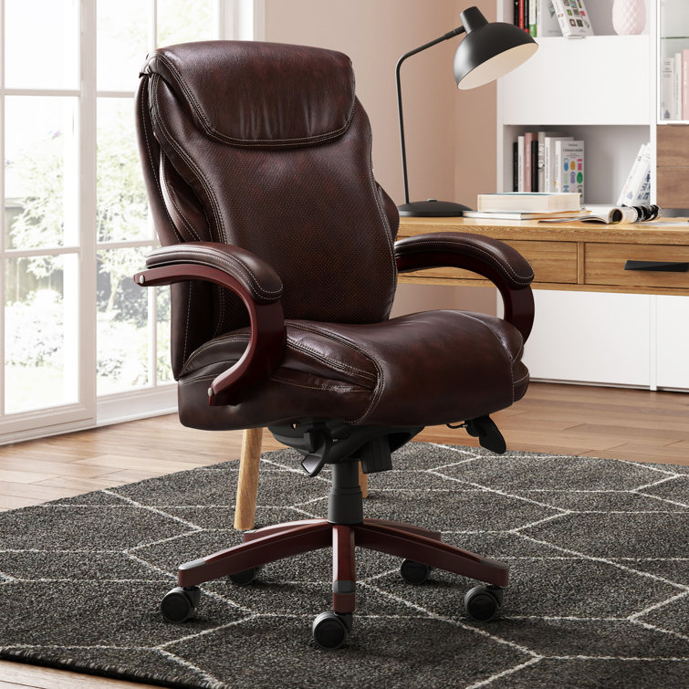 Lazy boy leather office chair new arrivals